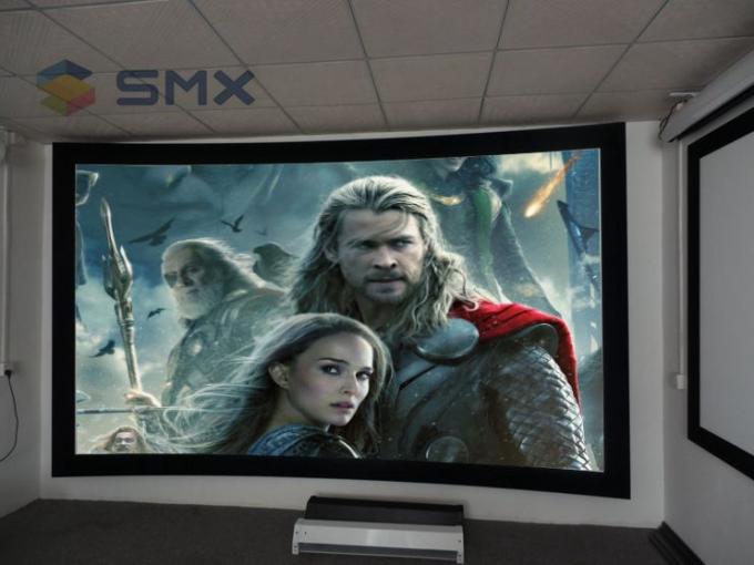 Custom 3D Curved Fixed Frame Projection Screen , 180 degree Circular ...