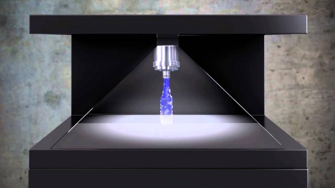 42'' Virtual Projection Hologram Pyramid For Exhibition , Trade Show