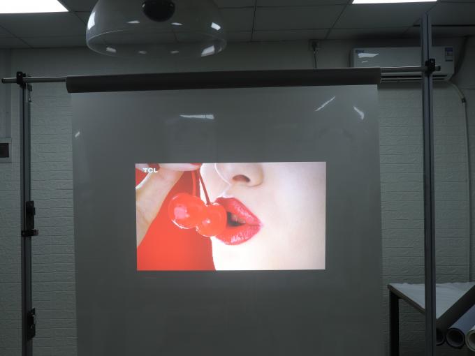 100um Clear Rear Projection Film 3D Holographic 30m Length For Window Store