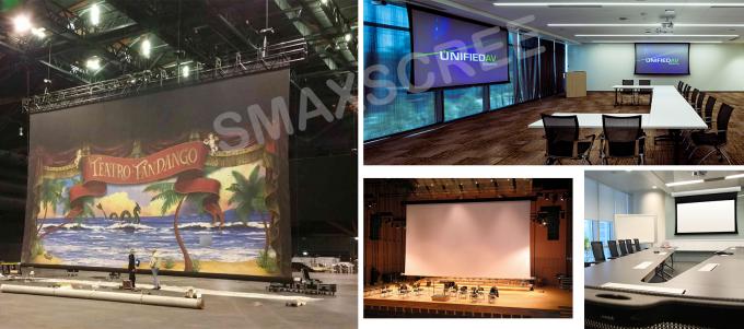 350inch Large Motorized Projection Screen With RF Remote Control