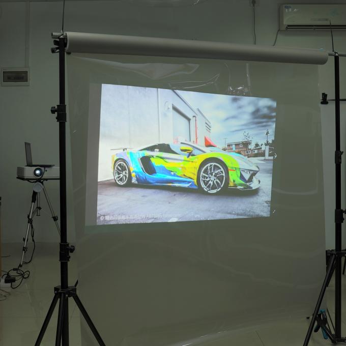 3D Rear Projection Film Clear Gray Holographic Rear Projection Screen Film