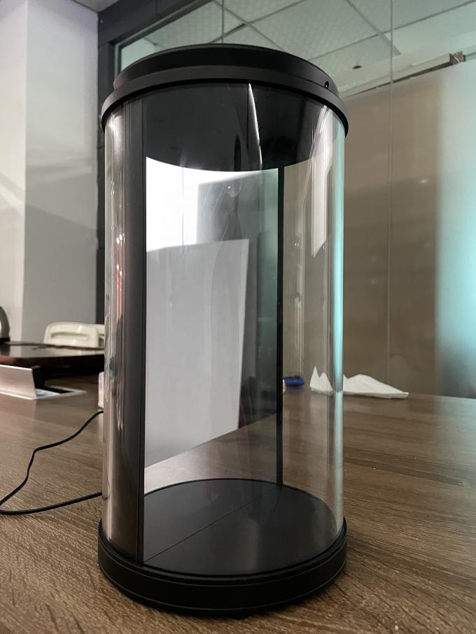 Ai Based Interactive 3D Hologram Box , 75inch Digital Human Round Exhibition Stand Holotube Holographic Display Box 2