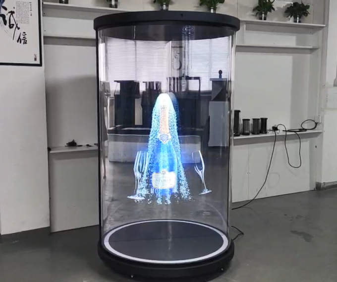 3Dホログラムディスプレイ機器 ホロチューブ 人間サイズ AIバーチャル