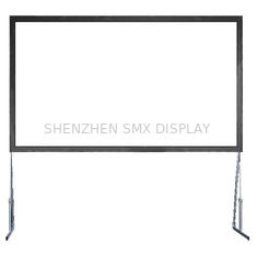 Outdoor Fast Fold Screens 100 " Diagnal With Flexible Front Projection Fabric