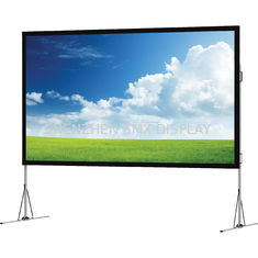 Rear Portable Fast Fold Projection Screen Aluminum Housing  Indoor / Outdoor