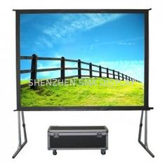 High Definition Fast Fold Screens , Customized Flexible Folding Projector Screen For Theater