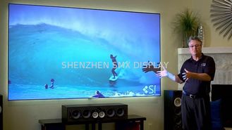 120 Inch Fixed Projector Screen , Fixed Frame Projection Screen For Business Presentations