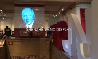 Indoor Clear Holographic Self Adhesive Rear Projection Film For Shop Window