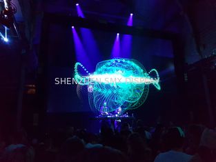 RoHs Invisible 3d Holographic Video Projection Hologram Screen Custom For Live Show