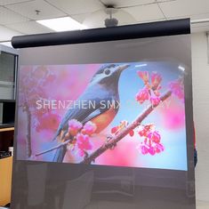 Convinent Self adhesive 500/1 transparent projection screen film Roll for Promotion