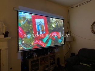 Motorized Projector Screen RF Remote 120 Inch For Cinema Meeting Room