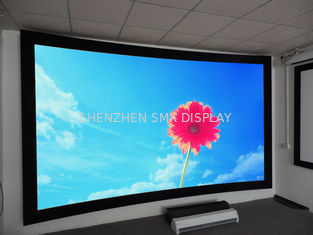 16/9 Curved Projection Screen 150"  / fixed frame projector screen For Entertainment venues