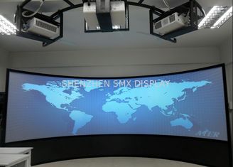 3D Curved Projection Screens For Cinema , Custom Silver Cylindrical Screen