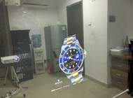 Transparent Self Adhesive Rear Projection Film For Shop Window Advertising