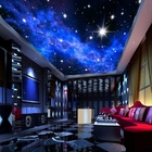 RGB Lights 7 Colors Magnetic Star Ceiling Panels Polyester Fiberboard For Home Theater