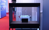 180 Degree 3d Hologram Pyramid Showcase 22inch For Product Advertising Full Hd