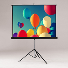 4:3 Tripod Projector Screen Front With Stand 120 Inch Lightweight