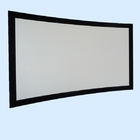 8cm Frame Curved Projection Screens With Black Velvet / 3D Screen Projector