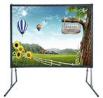 Outdoor Folding Roll Up fast fold projection screen For Cinema