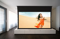 Ceiling Recessed Tab Tensioned Motorized Projection Screen With Hd Flexible White