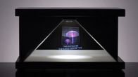 Advertising 3D Holographic Display Pyramid Showcase Holocube With Audio