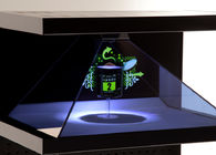 19” 4 Sides View 3D Hologram Box for POS  , Holographic Advertising Display
