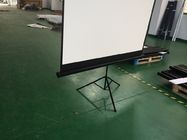 Floor Standing portable tripod projection screens With Matter White,  Metal Housing