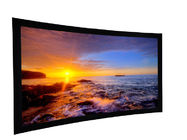 16/9 Curved Projection Screen 150"  / fixed frame projector screen For Entertainment venues