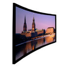 Ultra HD 4k projection screen , 16/9 curved screen Wall Installation for Cinema