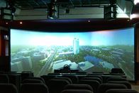 3D Curved Projection Screens For Cinema , Custom Silver Cylindrical Screen