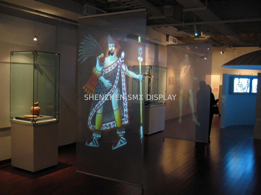 Transparent Self Adhesive Rear Projection Film For Shop Window Advertising