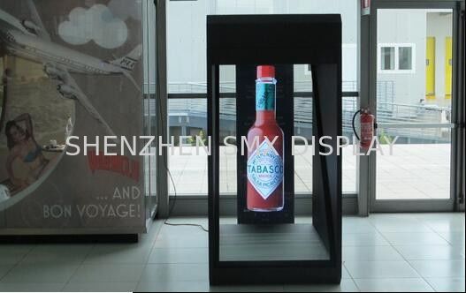 22''-70'' Optional 180 Degree 3D Holo Box For Holographic Advertising