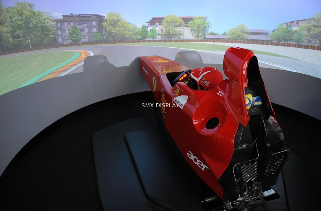 360° Large Curved Projector Screen Fixed Frame For Simulator 1.0 Gain