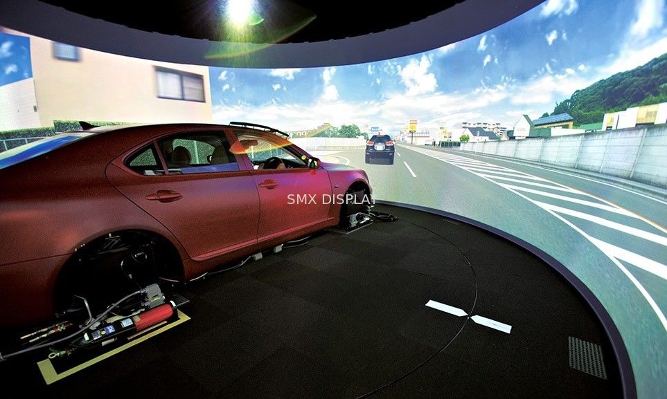 360° Large Curved Projector Screen Fixed Frame For Simulator 1.0 Gain