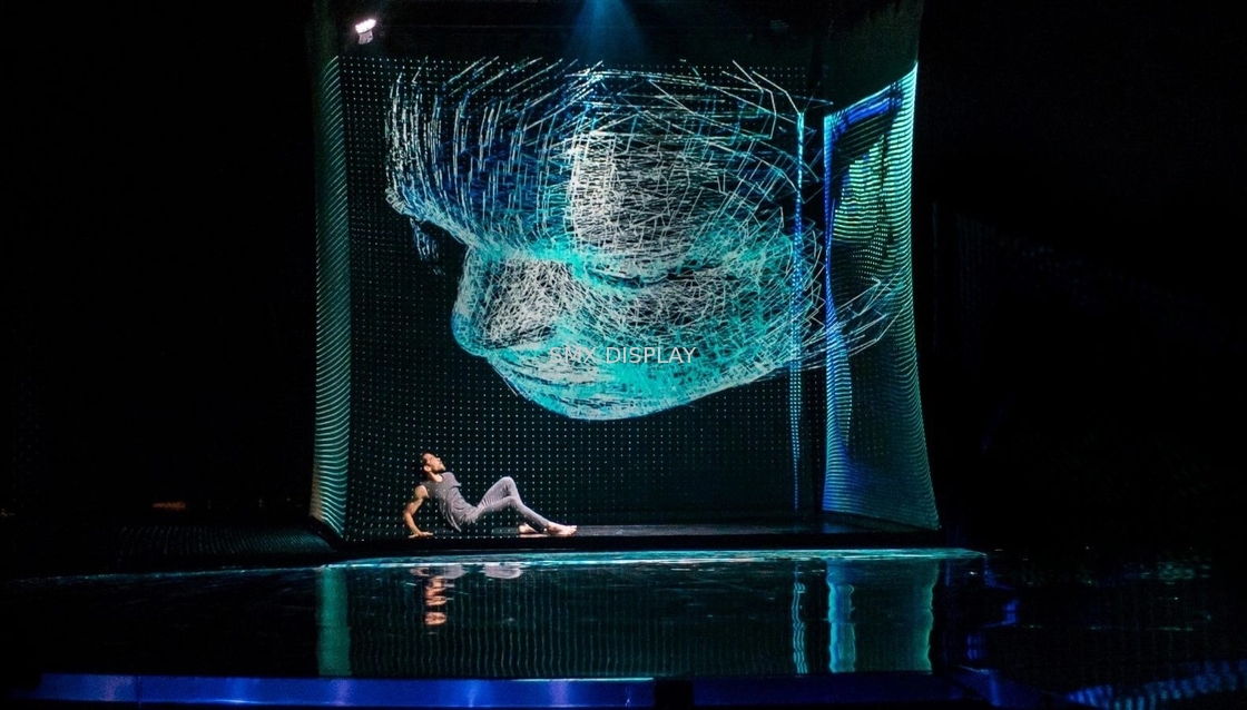 Projector Transparent Hologram Screen Holograohic Projection Scrim For