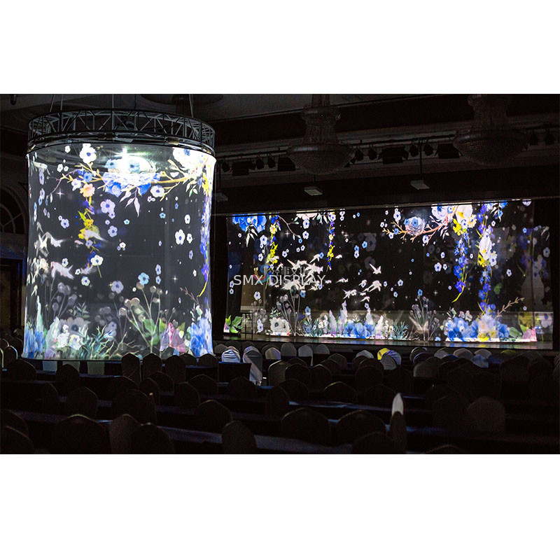 360 Degree 3D Effect Projection Holographic  Screen projection net Hologram Mesh Screen