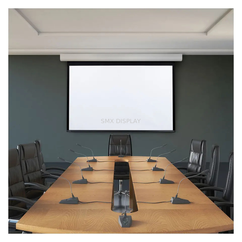 120'' Matte White Fabric Motorized Projection Screens RF/IR/12V Trigger