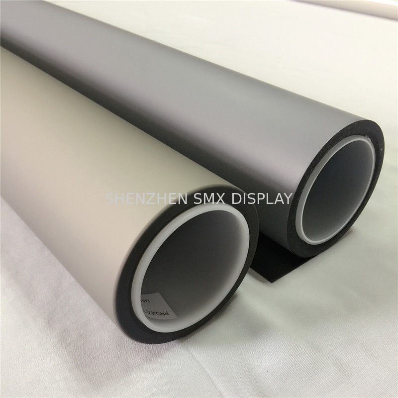 High Contrast 3D Holographic Display Gray Rear Projection Film For Window Advertising
