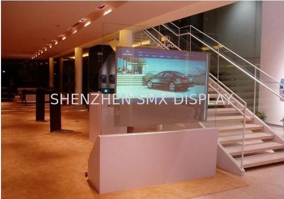 Holographic Reflective transparent projection screen film / Rear Projector Film for window advertising