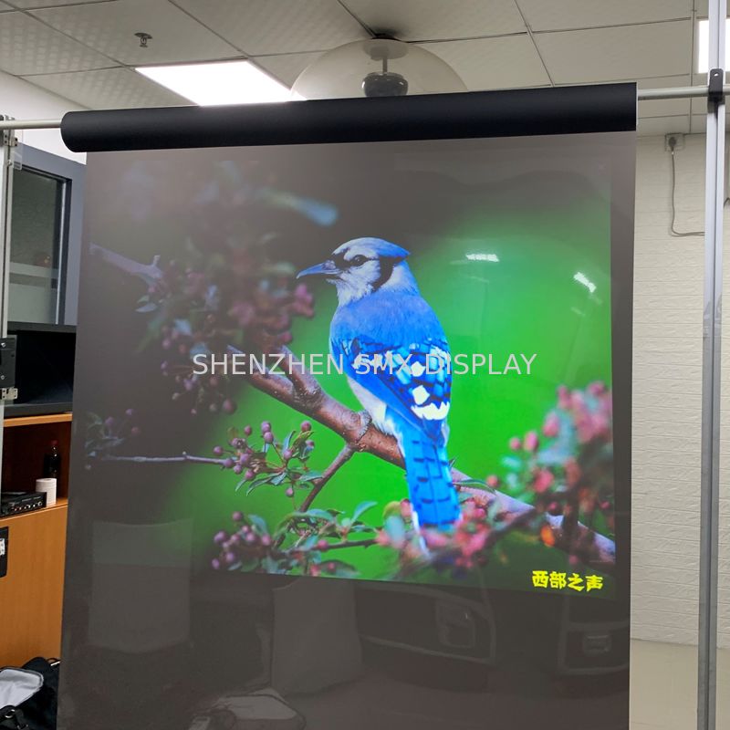 Transparent Touch holographic rear projection film Vinyl Fabric Lamination