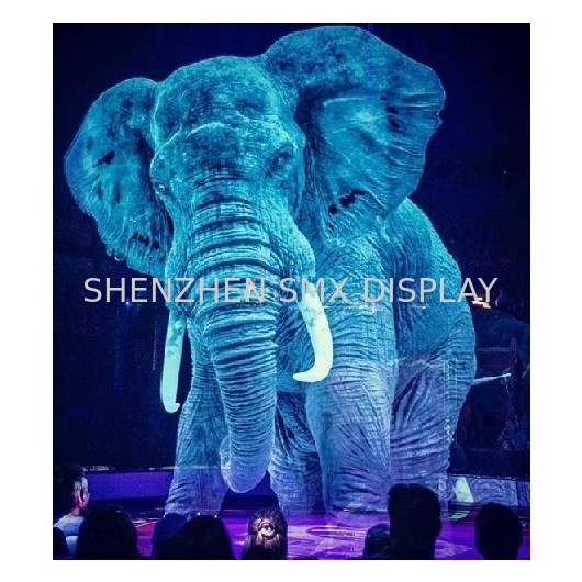 Flexible Holographic Mesh Screen Motorized 9x30m 3D Holographic Projector
