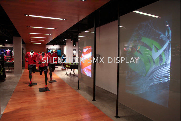 1.52*5m Light weight Transparent / White Front & Rear Projection Film for Window Advertising