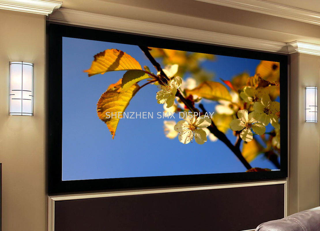 84 projection screen ,  Fixed Frame Projection Screen With Black Aluminum Housing