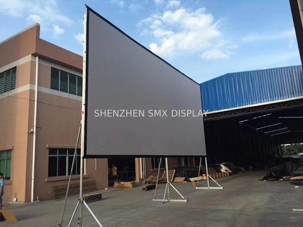 300inch Portable Fast Fold Rear Projection Screen Aluminum Frame With Flight Case