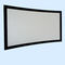 8cm Frame Curved Projection Screens With Black Velvet / 3D Screen Projector