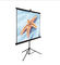 84" tripod portable projector screen Stand With Black , Matte White Fabric
