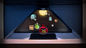 50 Degree Holographic Glass Screen Pyramid Holographic Showcase 270