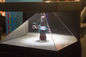 AC110V Glass 3D Holographic Display Pyramid Hologram 3D Showcase HDMI VGA