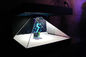 AC110-240V 3D Holographic Display Pyramid Transparent Screen Sheet Metal