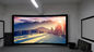ROHS Cinema curved fixed frame screen , wall mounted screens for projectors